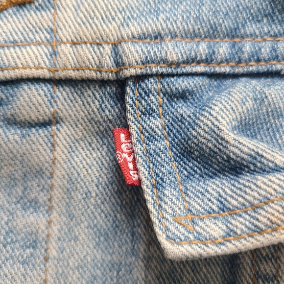 Vintage 90s Boogies Diner Twin Cities Medium Levi's Denim Jacket 70598 4834 - Picture 5 of 11